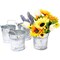 4 Pack Mini Galvanized Buckets with Handles, Farmhouse Home Decor Planter (5.4 In)